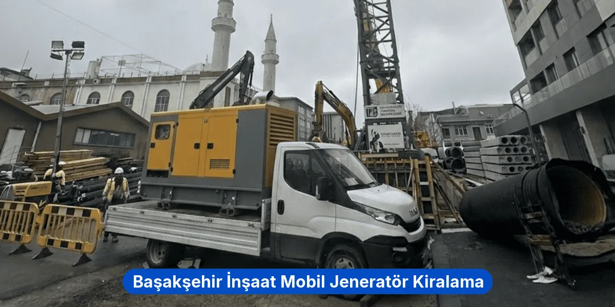 Başakşehir İnşaat Mobil Jeneratör Kiralama